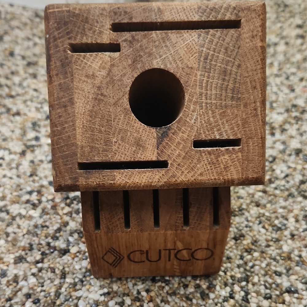 Cutco Wooden Knife Block